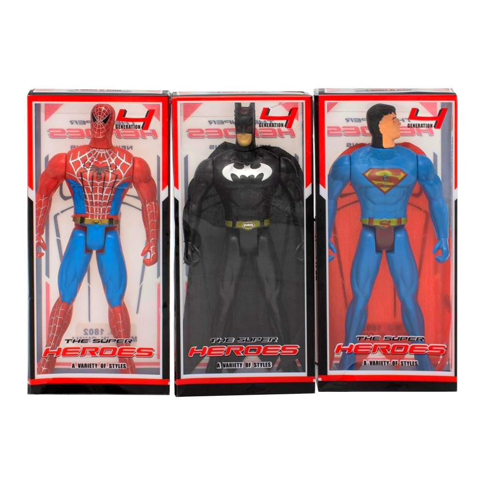 Generic / Spiderman, Superman And Batman, 3pcs 28cm disney marvel the avengers cartoon anime plush toy batman iron man captain america spiderman superman figure dolls kid gift
