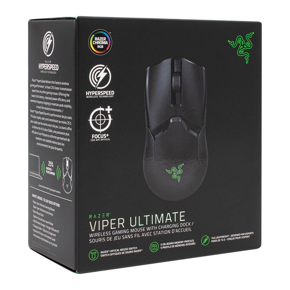 Razer / Razer Viper gaming mouse, Wireless, 20K DPI Optical Sensor, Lightweight black white wired gaming mouse 6 programmable button 3200 dpi usb computer laptop pc gamer mice with rgb backlight for g5 mouse