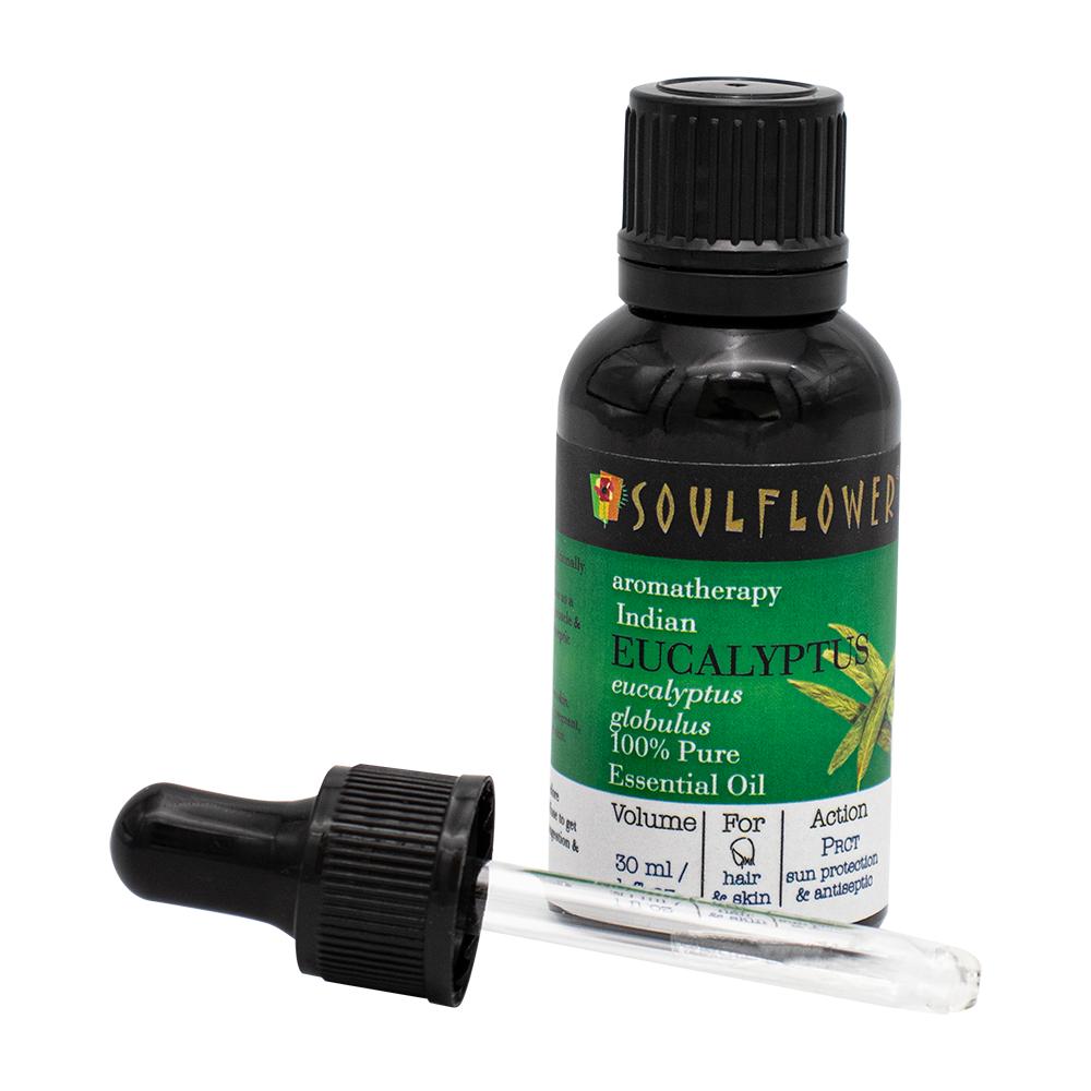 Soulflower / Eucalyptus essential oil, 100% Natural, Organic, Alcohol Free