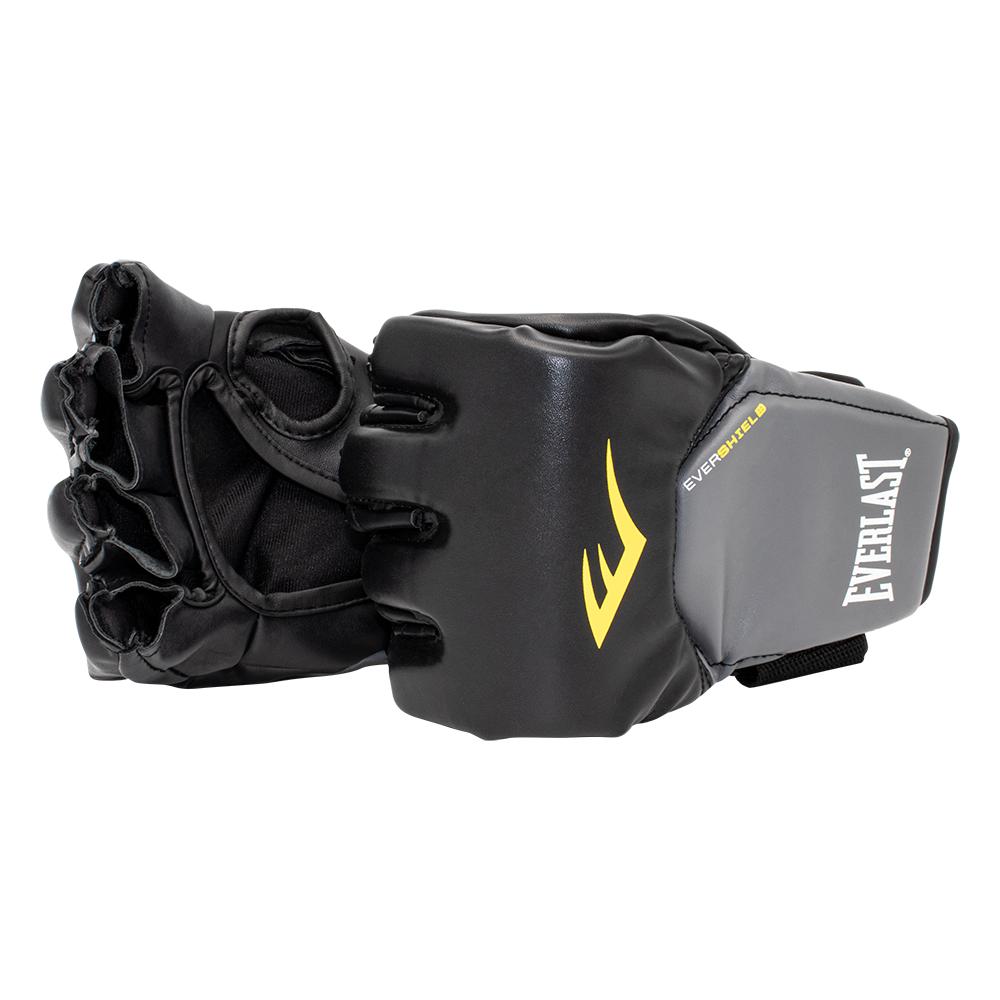 body builder wrist support gloves xl black yellow EVERLAST / Training gloves, MMA Powerlock, Large/X-Large