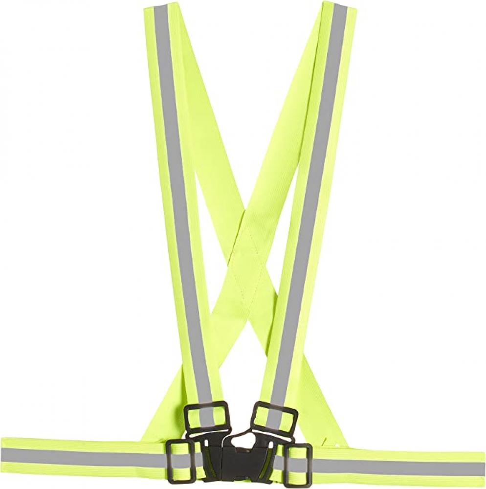 Deli / Night cycling vest, Reflective reflective vest high visibility unisex outdoor running cycling safety vest adjustable elastic strap fluorescence work wholesale
