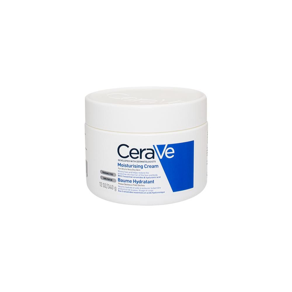 CeraVe / Moisturizing cream, For dry skin, 12 oz (340 g) cerave hand cream reparative for dry and rough hands hyaluronic acid and ceramides fragrance free 1 69 oz 50 ml