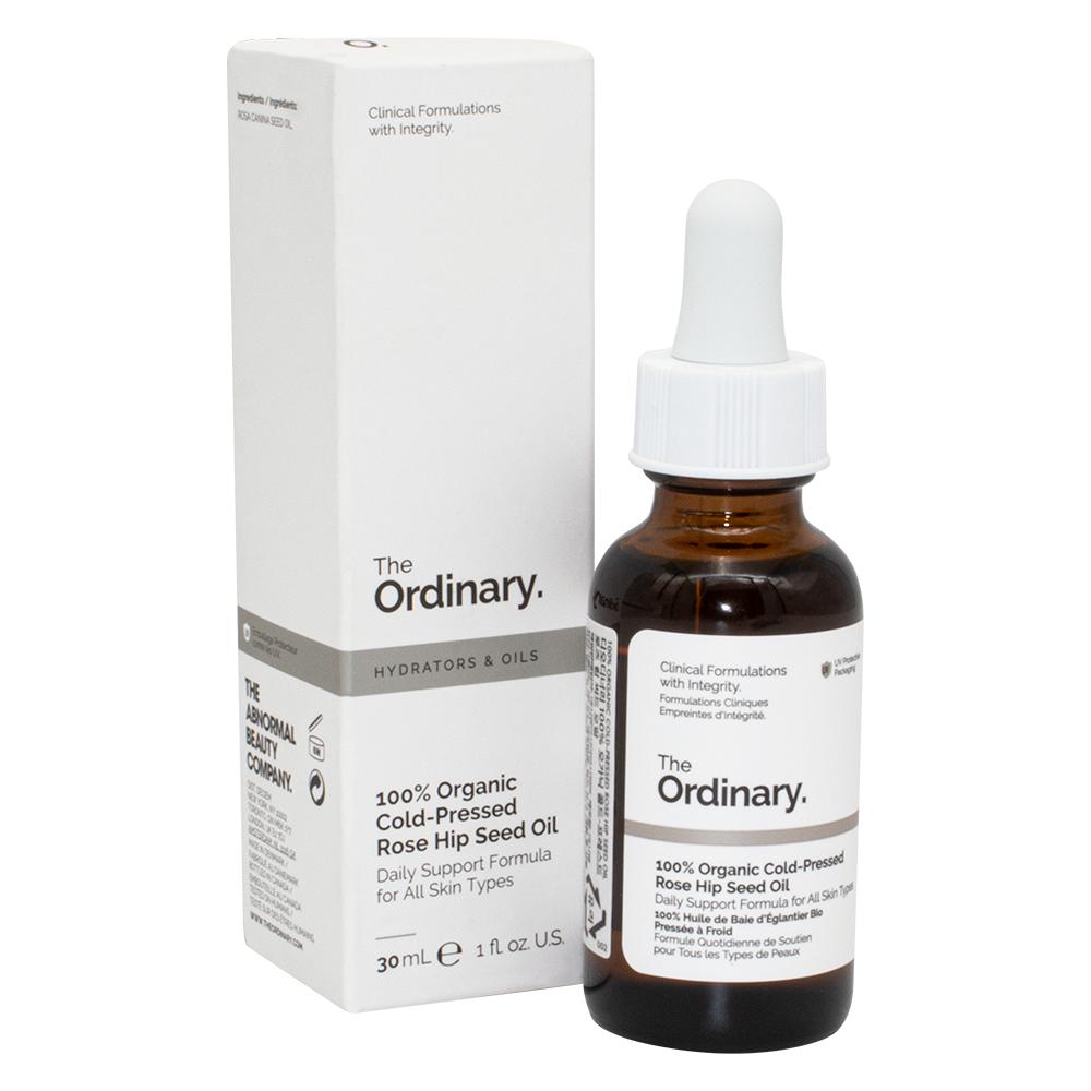 The Ordinary / Oil, 100% Organic cold-pressed rose hip seed, For all skin types, 1 fl.oz (30 ml) rosehip seed oil 50 ml pure cold pressed rosehip seed oil
