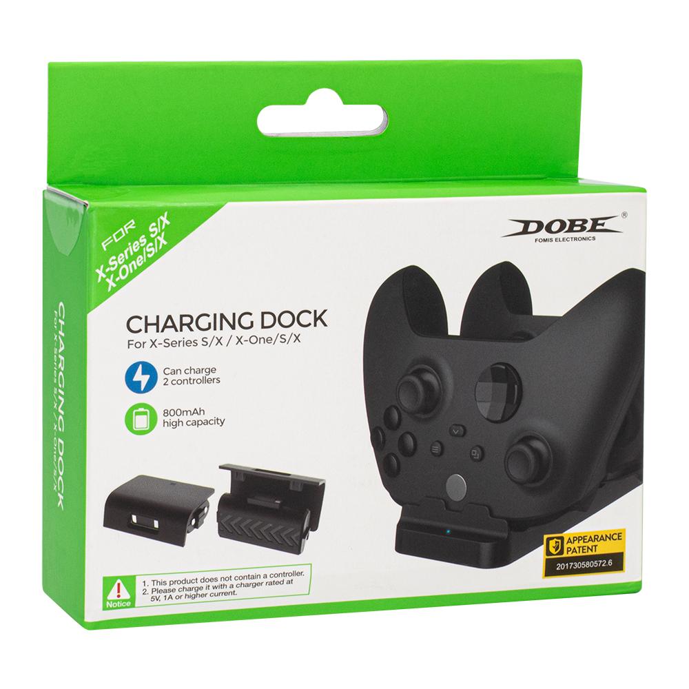 DOBE / Dual charging dock, For Xbox Series S / X, Rechargeable battery packs beboncool 2x2550mah rechargeable battery pack for xbox series s x xbox one s x xbox one wireless controller battery usb charger