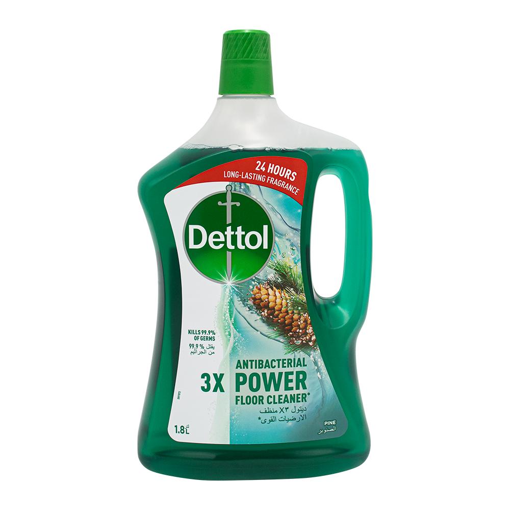 Dettol / Floor cleaner, Antibacterial power, Pine, 1.8 L dettol floor cleaner antibacterial power lemon 1 8 l