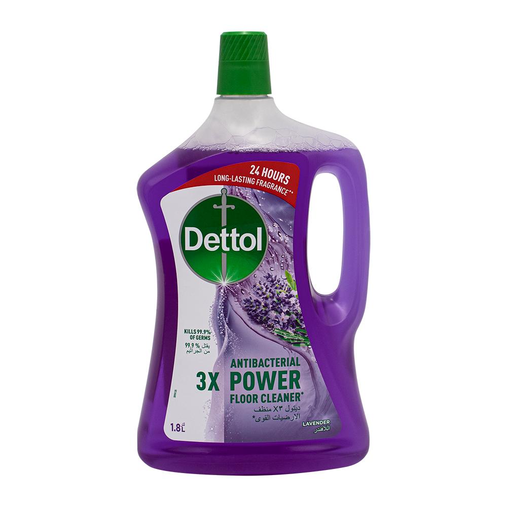 Dettol / Floor cleaner, Antibacterial power, Lavender, 1.8 L dettol floor cleaner antibacterial power lemon 1 8 l