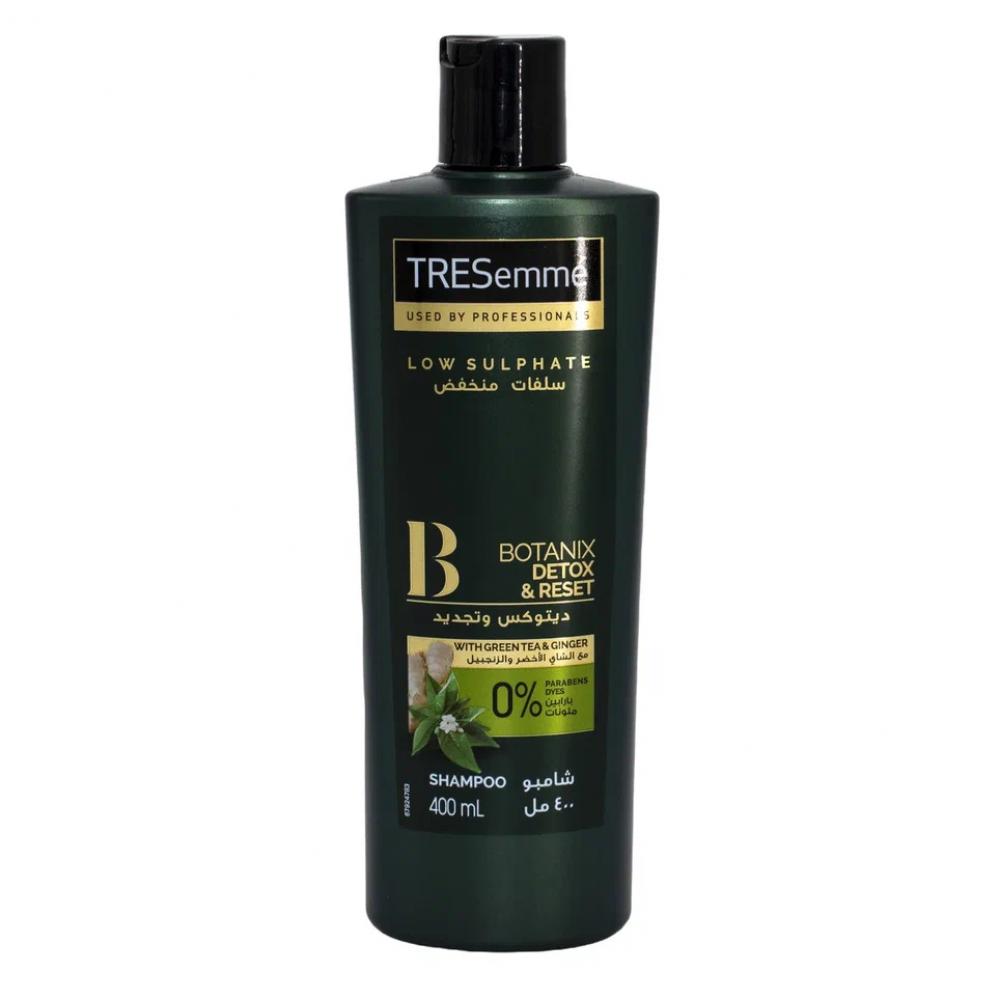 TRESemme / Shampoo, Botanix natural detox & reset, 400 ml, Green tea & ginger tresem botanix nourish replenish shampoo 400ml tresemmé botanix nourish replenish conditioner 400ml