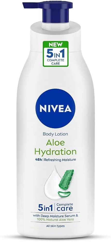 лосьон для тела с коллагеном foodaholic vaseline collagen moisture body lotion for all skin types 500 мл NIVEA / Body lotion, Aloe & hydration, 400 ml