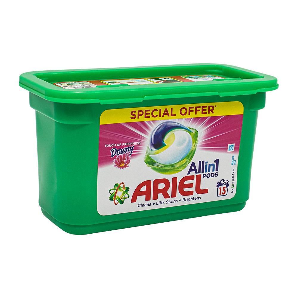 Ariel / Laundry detergent, Automatic 3-in-1, 15 pcs arm hammer super washing soda household cleaner and laundry booster 55 oz box