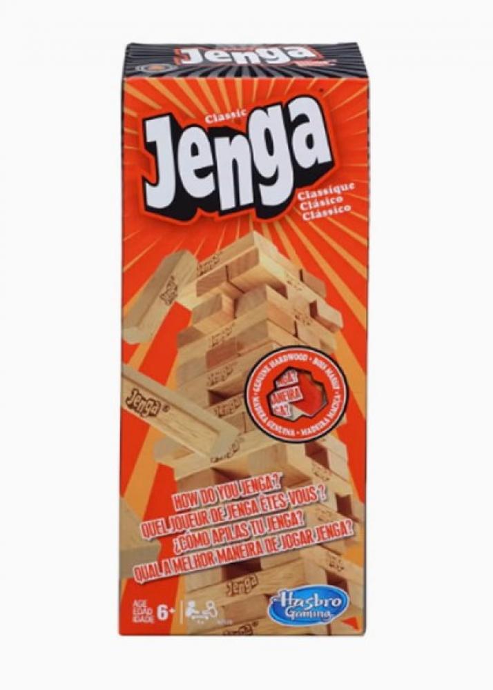 Hasbro / Jenga game set, A2120, 54 pcs wooden 4 players shut the box dice game tabletop and pub board game