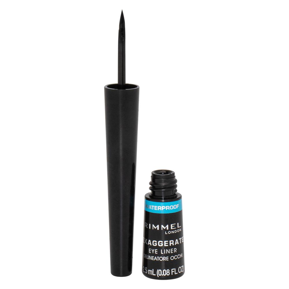 Rimmel London / Cosmetic, Exaggerate waterproof liquid eyeliner, black, 2.5 ml 