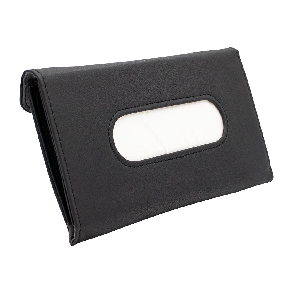 YONK / Car tissue holder, Leather, Black leart tissue box cover holder 23 5 x 12 x 11 cm black