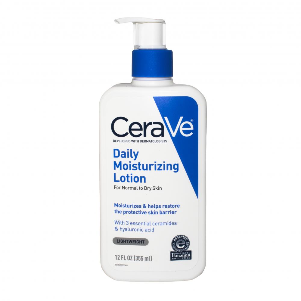CeraVe / Moisturizing lotion, Daily, 355 ml pore shrink serum hyaluronic acid nourish moisturizing exfoliating dryness repair face pores treatment essence liquid skin care