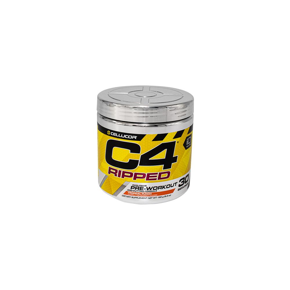 Callucor / Supplements, C4 ripped original idseries preworkout, Tropical punch, 6.3 oz (180 g) sponser pre workout booster яблоко малина 256г