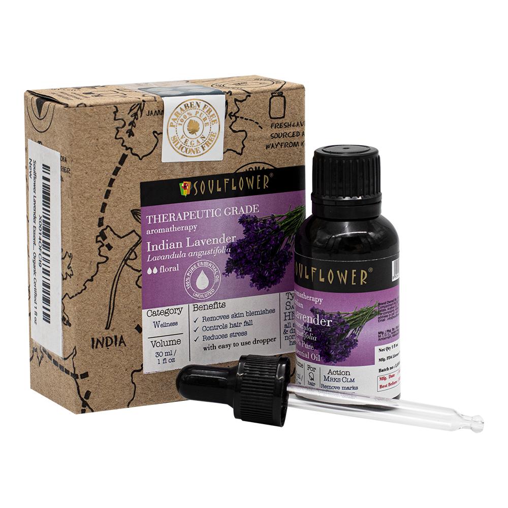 Soulflower / Essential oils, Lavender essential oil for hair nourishment, 100% pure