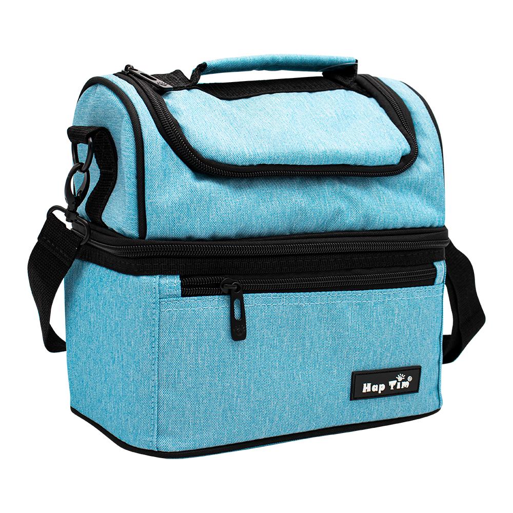 Hap Tim / Lunch box, AE-16040-BL, Insulated, Double-deck hap tim lunch box ae 16040 bl insulated double deck