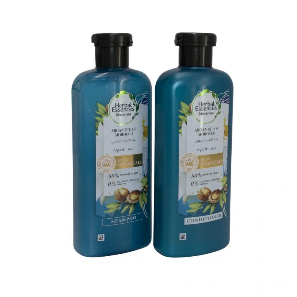 Herbal Essences / Shampoo + conditioner, Bio renew, Argan oil of Morocco, 2x400 ml republic argan esential deep oil shampoo