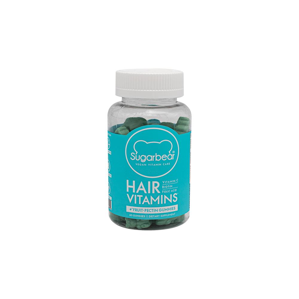 Sugarbear / Hair vitamins, Vegetarian, Dietary supplement, 60 pcs biotin hair growth and anti hair loss serum hair care essential vitamin spray