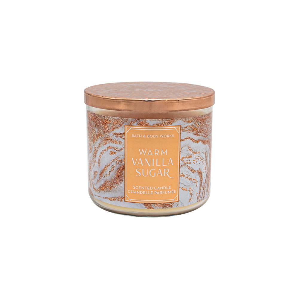 bath and body works warm vanilla sugar candle