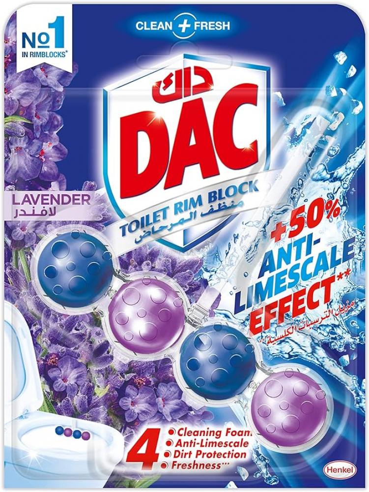 DAC \/ Block cleaner, Toilet rim, Lavender, 1.8 oz (50 g) средство для чистки унитаза freshbubble toilet cleaner 1 л