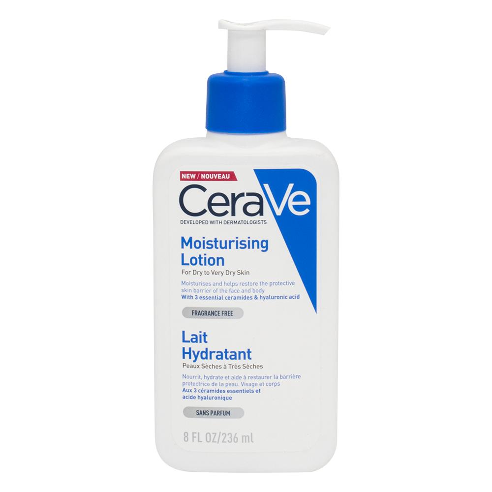 CeraVe / Body creams and lotions, Moisturising lotion for dry to very dry skin, 8 fl.oz (236 ml) cerave moisturizing lotion body and face moisturizer for dry to very dry skin 236 ml