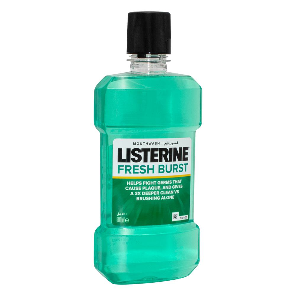 Listerine / Mouthwash, Fresh burst, 500 ml crest pro health multi protection mouthwash with cpc cetylpyridinium chloride clean mint 1l 33 8 fl oz