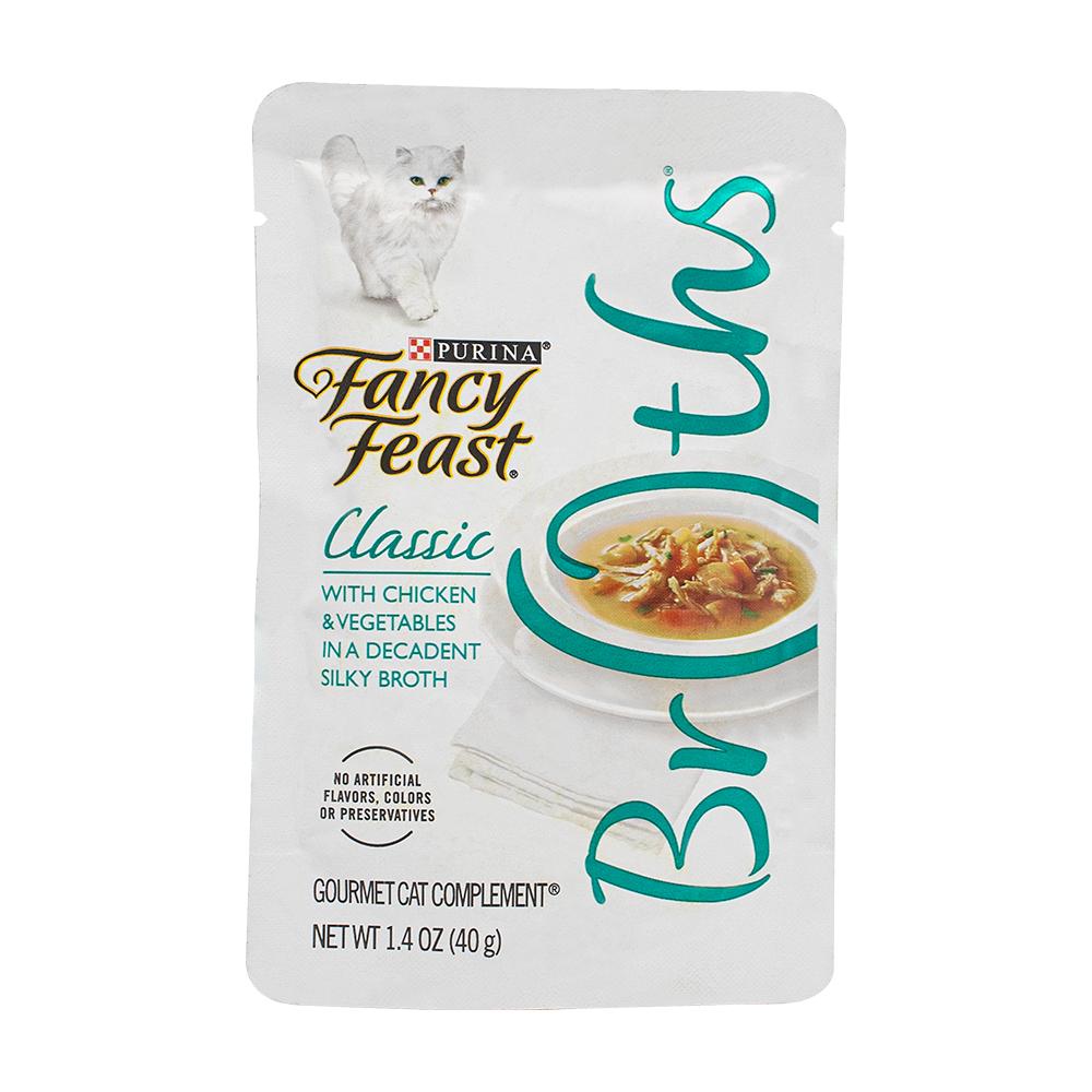 PURINA / Cat food, Fancy Feast, Chicken and vegetables in a decadent silky broth, 1.4 oz (40 g)