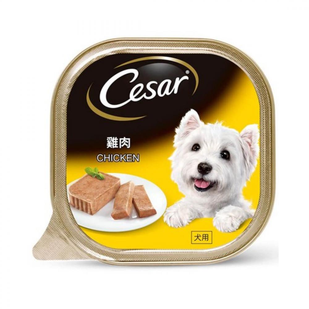 Cesar / Dog food, Chicken wet dog food, Can, Foil tray