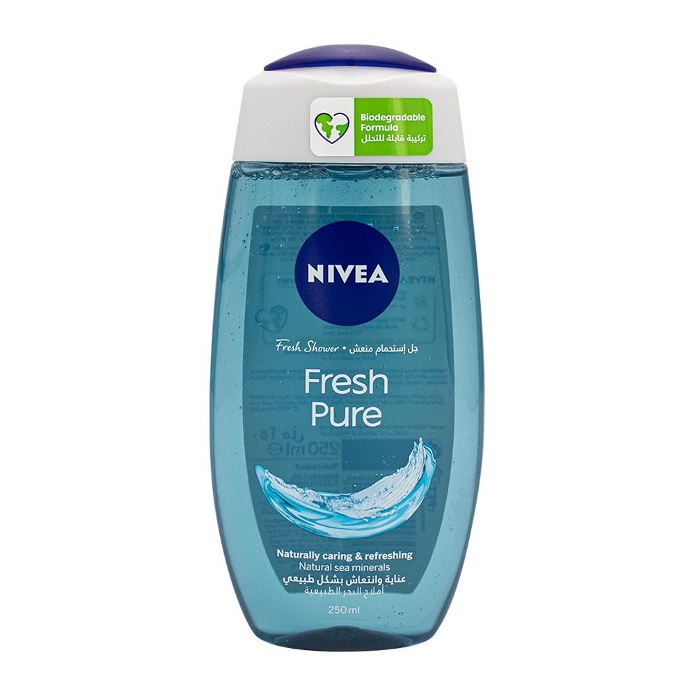 NIVEA / Shower gel, Fresh pure, 250 ml nivea shower gel power 24h fresh effect 3 in 1 invigorating citrus infusion 16 9 fl oz 500 ml