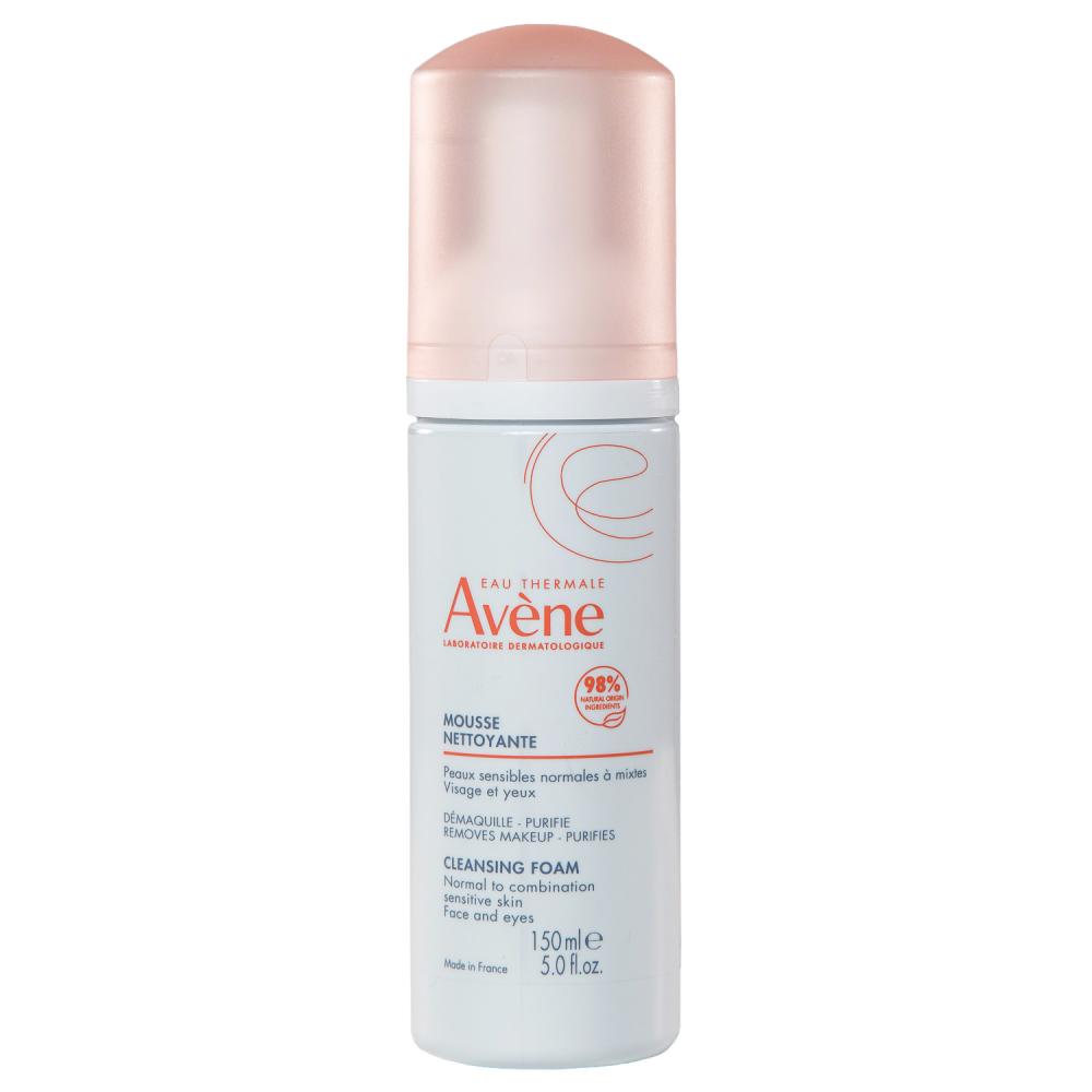 Avene / Cleansing foam, 5.0 fl.oz (150 ml) eucerin dermatoclean hyaluron refreshing cleansing gel for normal to combination skin 200 ml