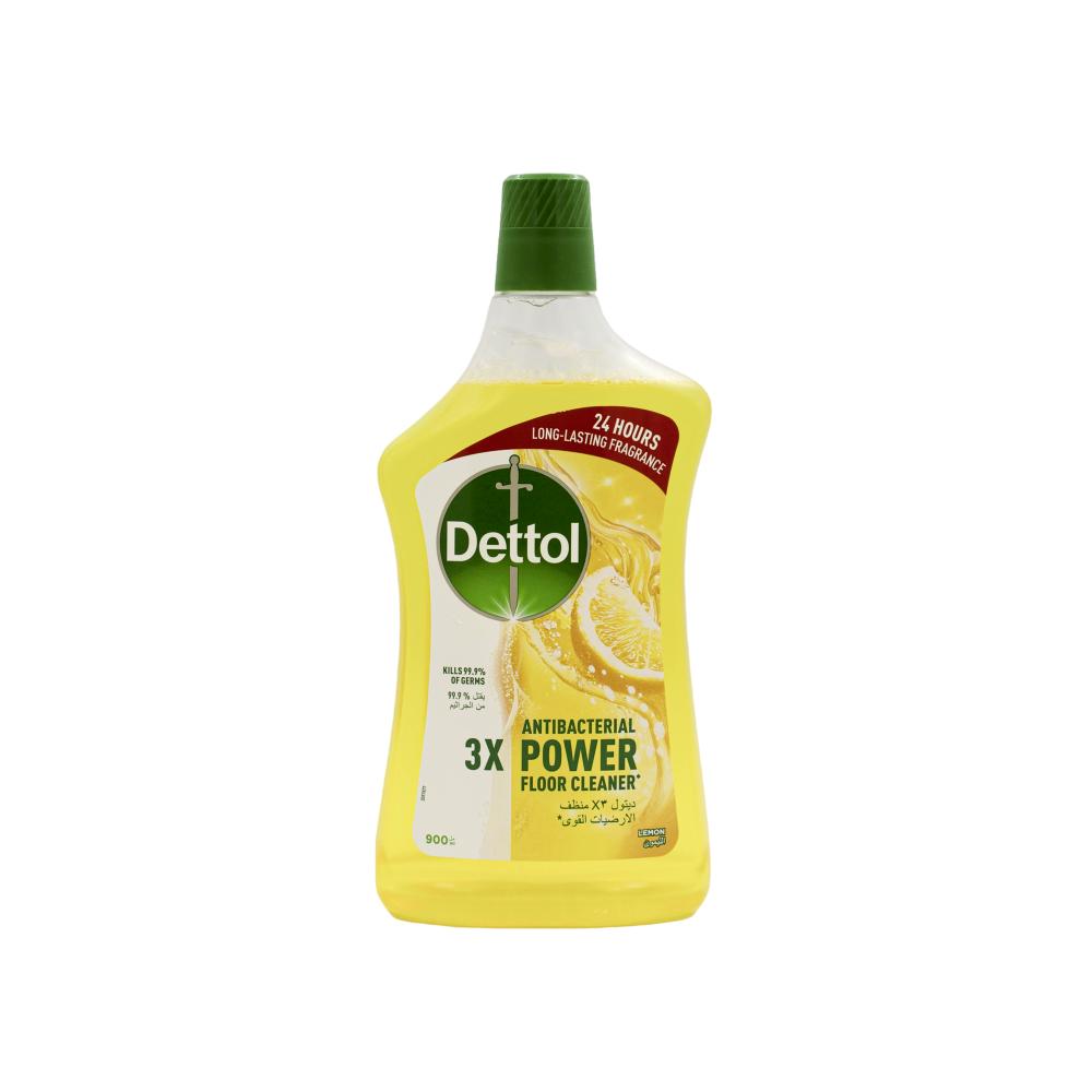 Dettol / Floor cleaner, Antibacterial power, Lemon, 900 ml dettol floor cleaner antibacterial power lemon 1 8 l