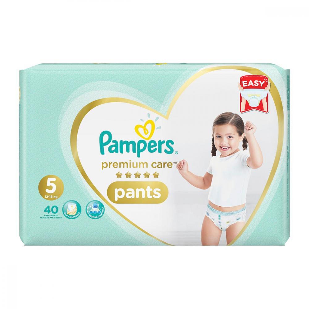 Pampers / Baby pants, Premium care, Size 5, 26.5 - 39.7 lbs (12 - 18 kg), 40 pcs pampers 4 24 pants