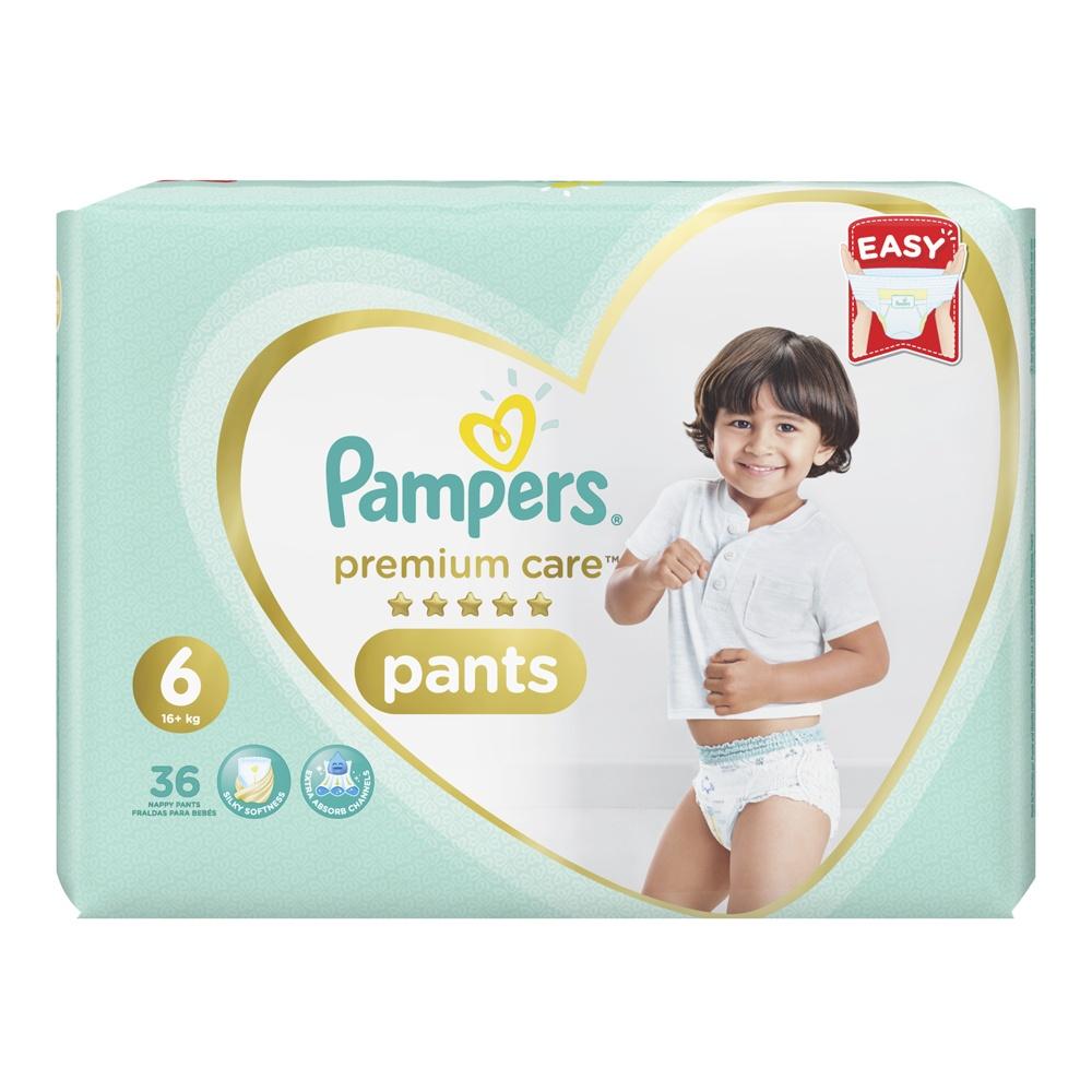 Pampers / Pants, Premium care, Size 6, 16+ kg, 36 pcs baby diapers for newborns infant disposable diaper nappy changing soft absorb soft and breathable for easy replacement