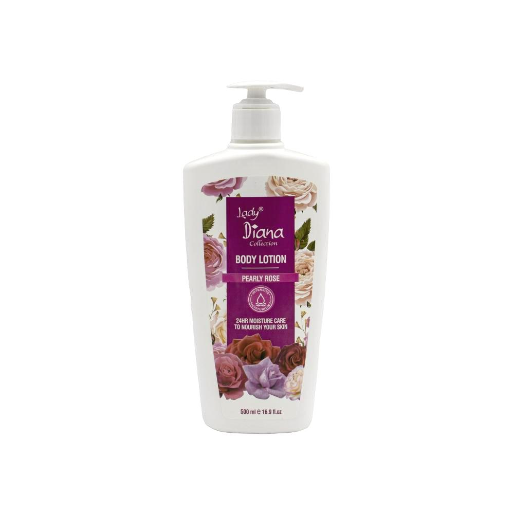 Lady Diana / Body lotion, Pearly rose, 500 ml perfume body lotion brightening hydrating dry skin care lightening nourish cream 200ml