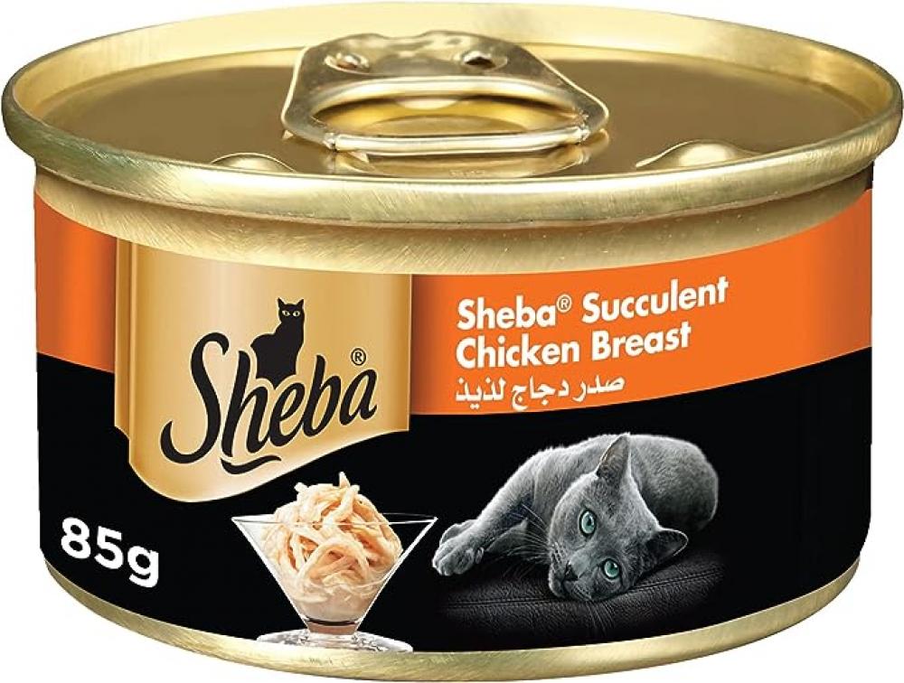 Sheba / Cat food, Succulent chicken breast, Wet, 3 oz (85 g) whiskas wet cat food purrfectly chicken pack of 12 x 85 g