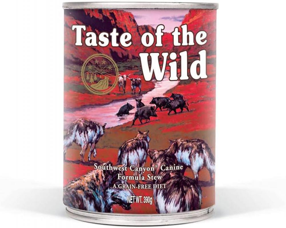 Taste Of The Wild / Dog food, Southwest canyon canine formula stew, 13.8 oz (390 g) taste of the wild duck pouch 390g