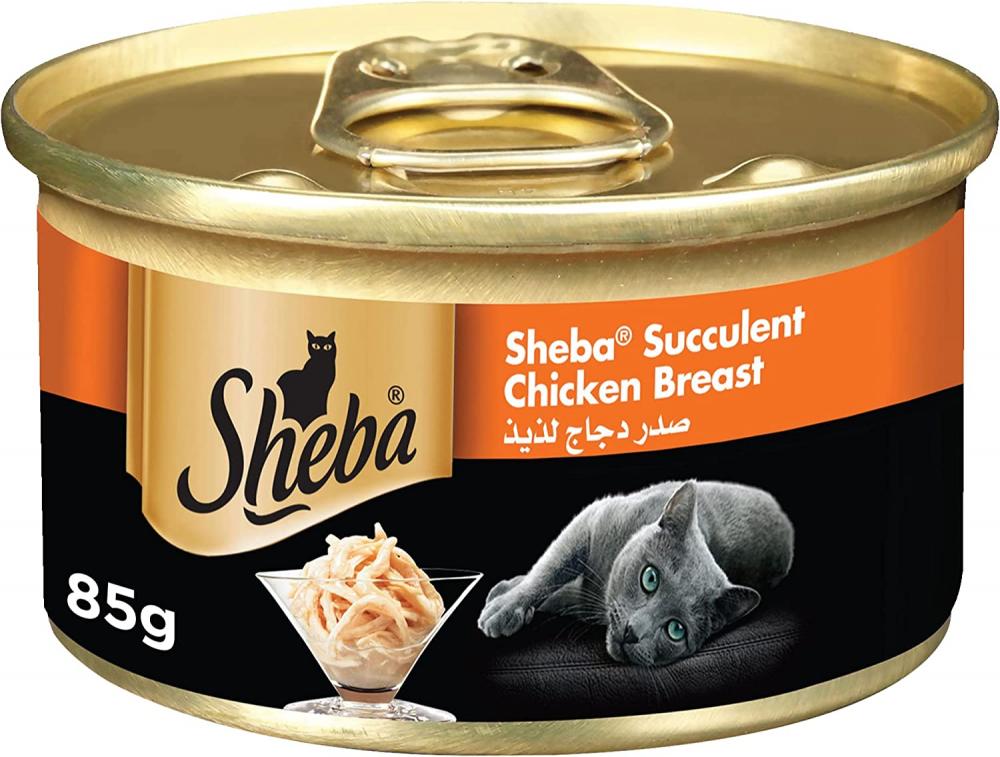 Sheba / Cat food, Succulent chicken breast, 3 oz (85 g) sheba cat food succulent chicken breast wet 3 oz 85 g