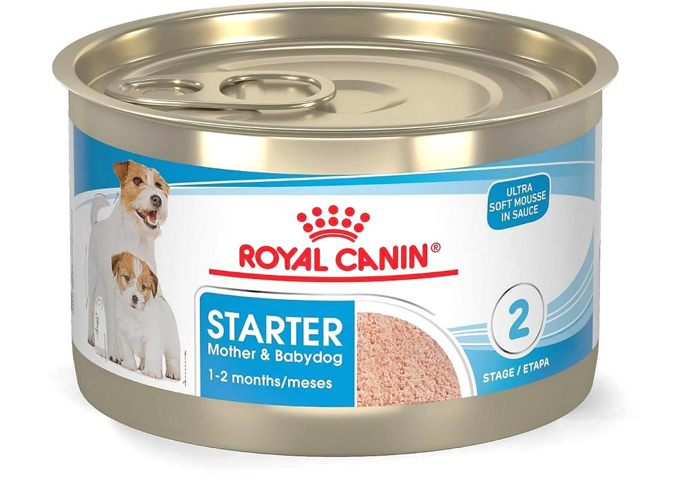 Royal Canin / Wet dog food, Starter mousse, Mother and babydog, 6.8 oz (195 g) royal canin wet dog food starter mousse by can 6 8 oz 195 g