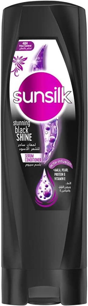 Sunsilk / Conditioner, Stunning black shine, 350 ml milk shake silver shine shampoo and silver shine conditioner