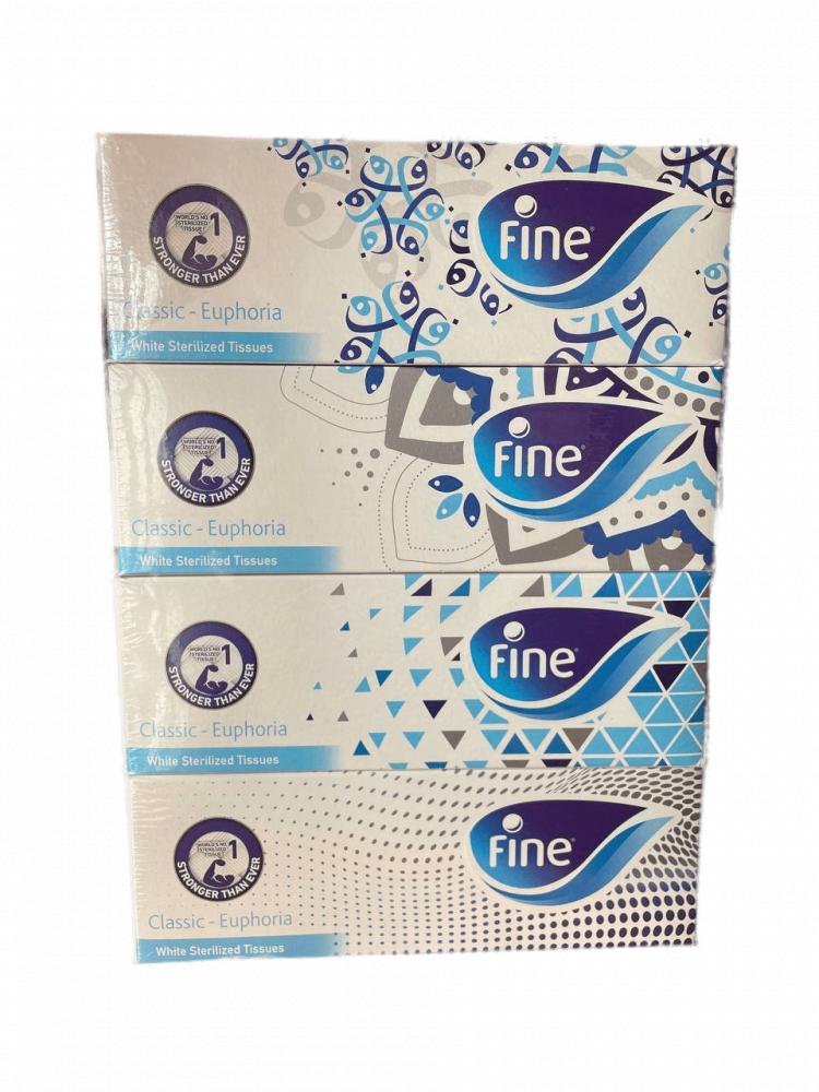 Fine / Facial tissues, Classic Euphoria, Sterilized, 150 sheets x 2 ply, 4 packs stainless steel guasha massage tool soft tissue therapy used for back legs facial arms neck shoulder medical grade