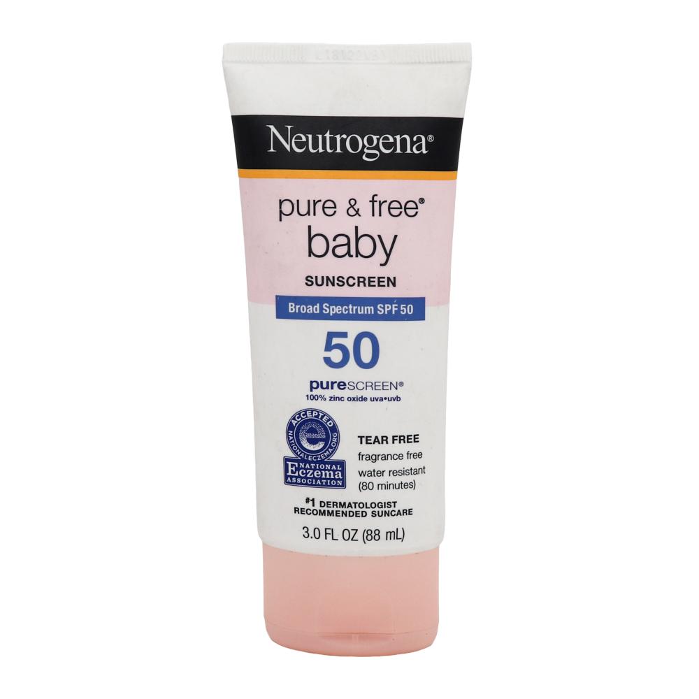 Neutrogena / Baby sunscreen lotion, SPF 50, 3 fl oz (88 ml) waterproof and sunscreen baby on board funny car sticker personality warning decal 15cm 8c m