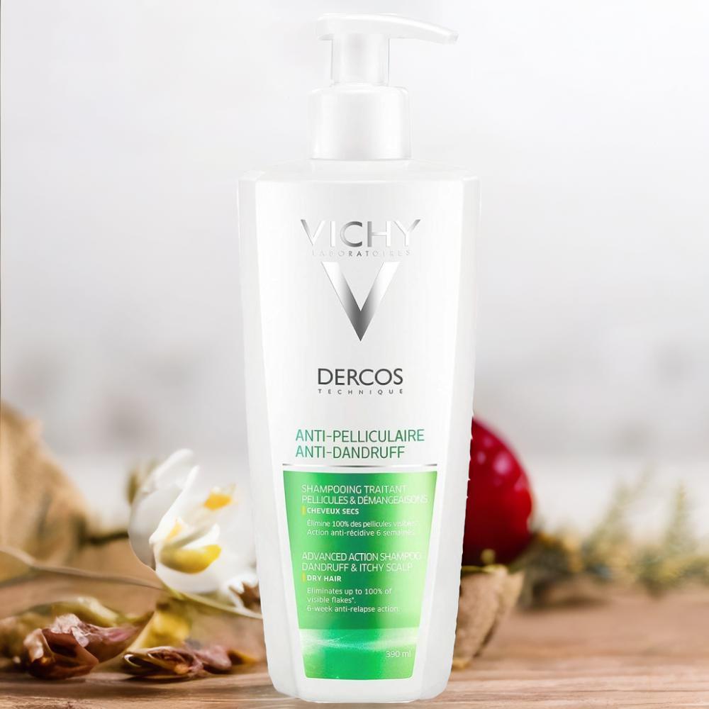 Vichy, Shampoo, Dercos, Anti-dandruff, For oily skin, 13.2 fl. oz (390 ml)