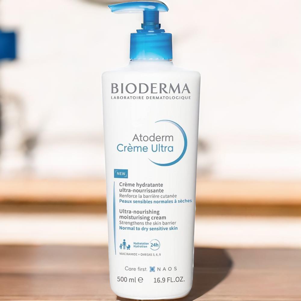 Bioderma / Cream, Atoderm, Ultra, 19.2 fl oz (500ml) bioderma gel sensibio 19 2 fl oz 500ml pink