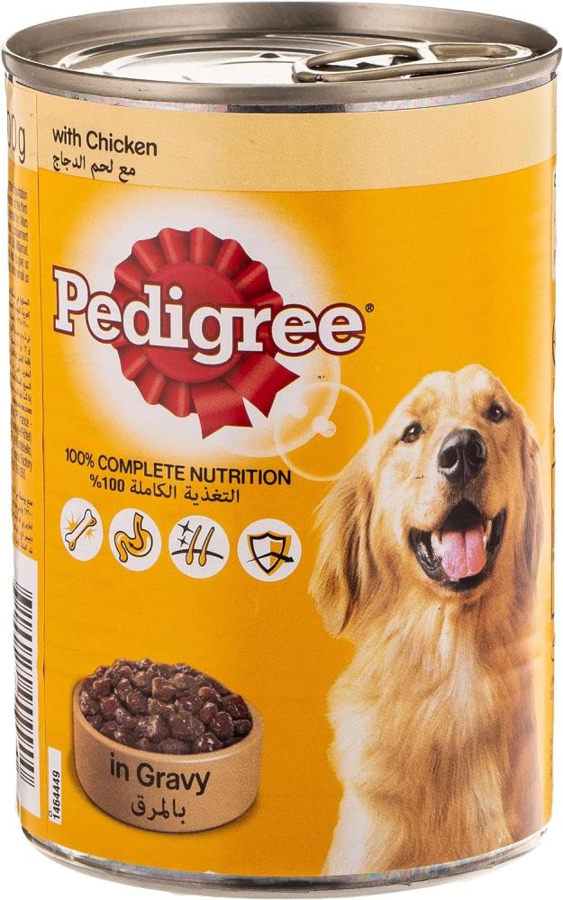 cesar dog food chicken wet dog food can foil tray Pedigree, Dog food, Wet, Chicken, Chunks in gravy , 14.1 oz (400 g)