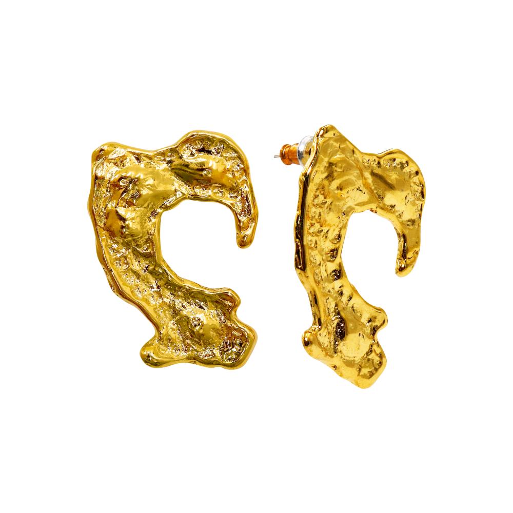 ACCENT Vintage style earrings in gold gold twist big hoop earrings for women party girls drop earrings geometric statement earrings