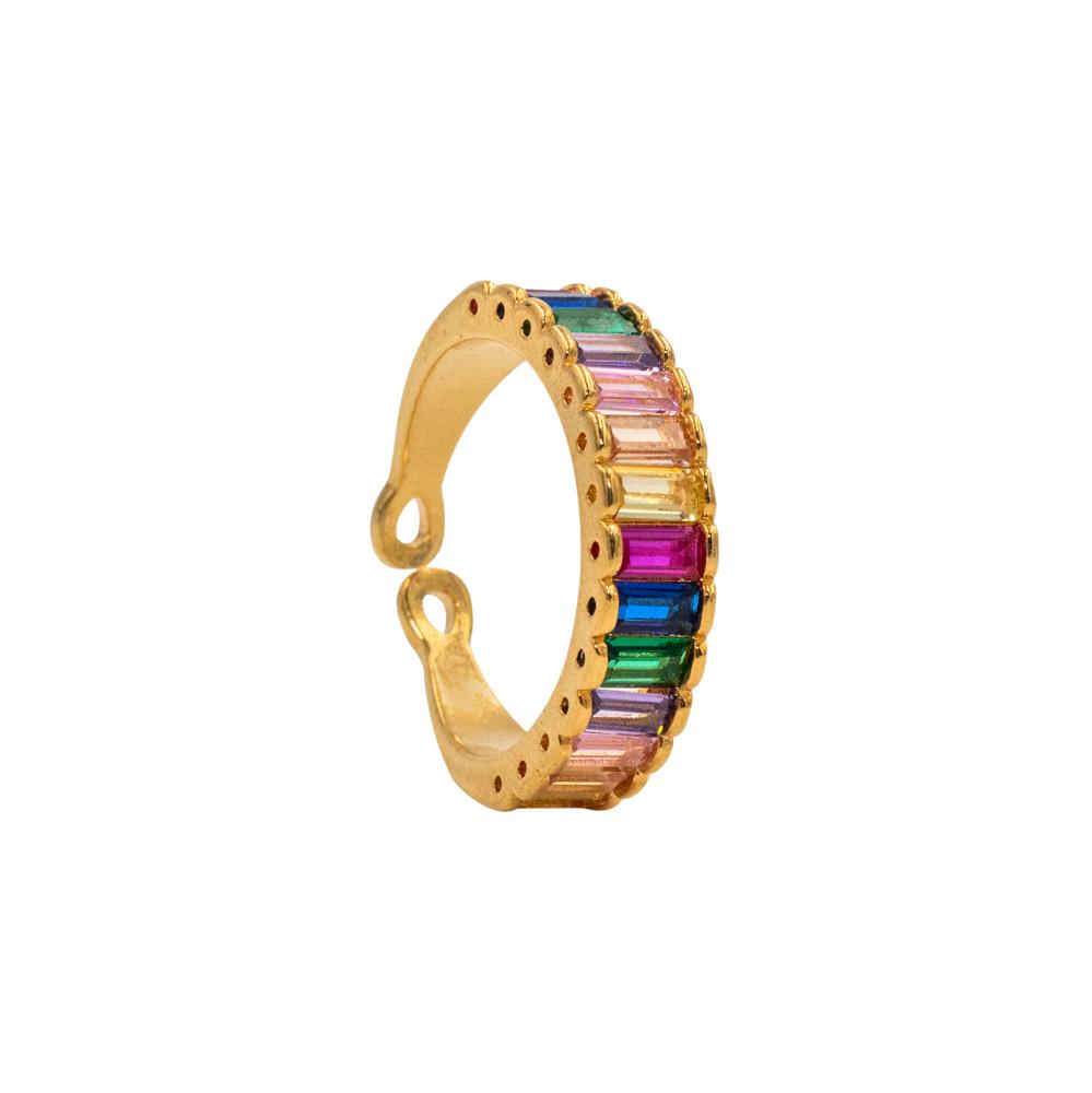 цена ACCENT Ring with multicolour crystals