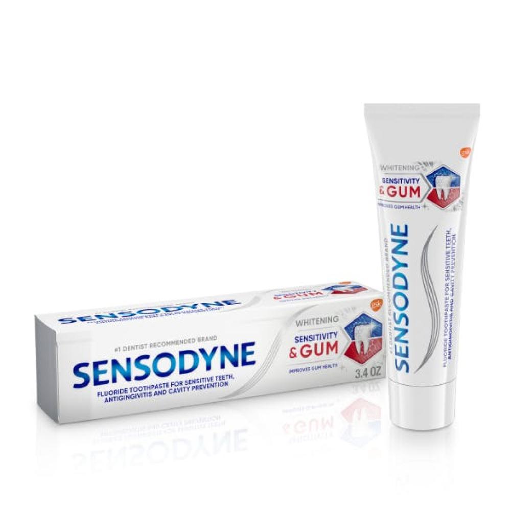 Sensodyne Sensitivity And Gum Whitening Toothpaste 75ml teeth whitening essence deep cleaning oral hygiene yellow teeth treatment remove plaque stains fresh breath whitening tooth care