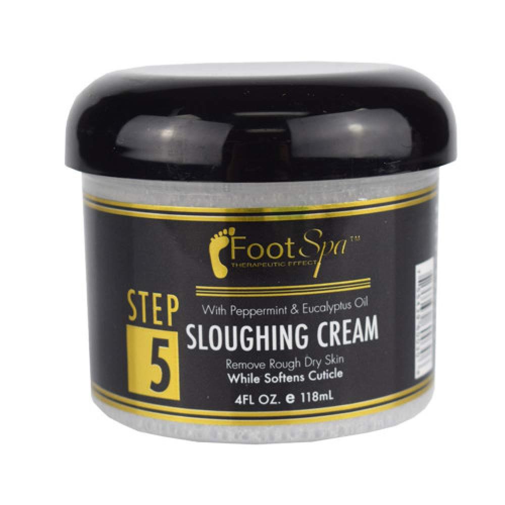 Foot Spa-foot Spa Sloughing Crème 4oz, 118ml foot spa foot spa rocksalt mint and eucalyptus 4oz 30g