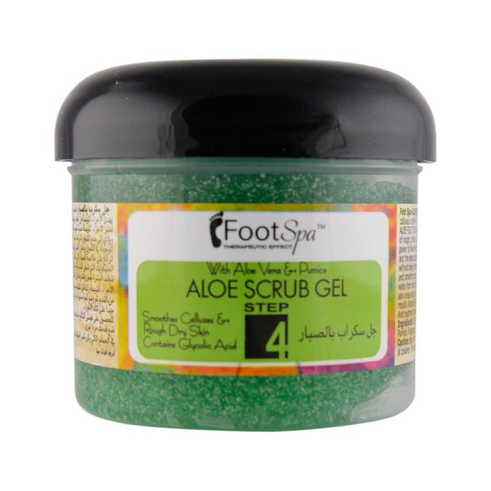 Foot Spa Aloe Scrub Gel Aloe Vera Pumice, 4 Oz, 118 Ml 50ml aloe vera gel repair after the sun acne dilute printing moisturizing v6q6