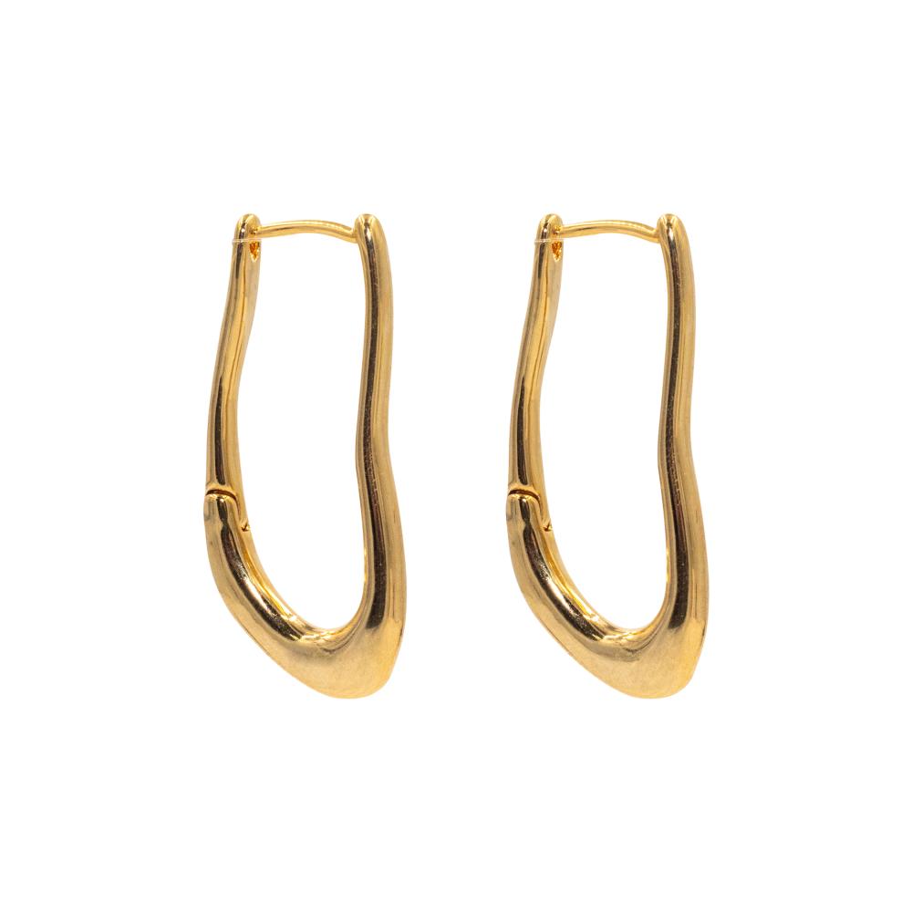 ACCENT Earrings - loops in gold accent earrings poussettes vintage rings in gold